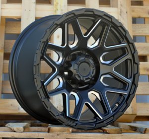 RACINGLINE R17x9 6X139.7 ET 0 110.1 JT257 Black Matt (BM) For 4X4 (K3) (MB+Milling Spoke)