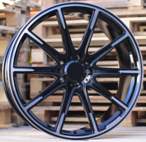 RACINGLINE R22x10 5X130 ET 30 84.1 FMB23 (FB0176P) Black Polished (MB) For MER (K7) (FORGED Brabus G Class)