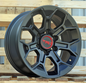 RACINGLINE R17x8 6X139.7 ET 5 106.1 Y1203 Black Half Matt (BLHM) For TOYOT (P2)