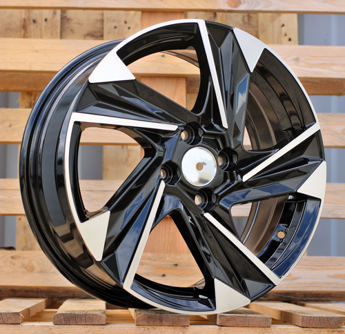 RACINGLINE R16x6.5 4X100 ET 45 54.1 Y1220 Black Polished (MB) For HYUND (P)