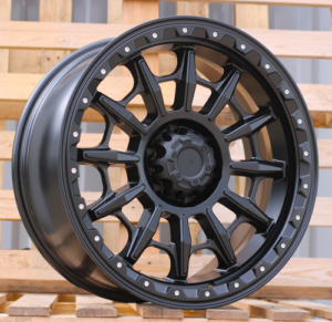 RACINGLINE R20x9 6X139.7 ET 0 110.1 JT200 Black Matt (BM) For 4X4 (K3) (MB+Silver Rivets)