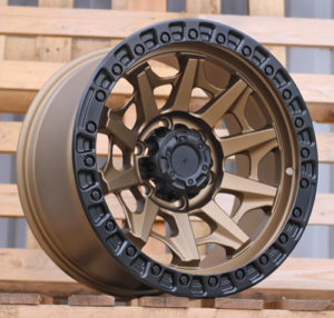RACINGLINE R17x9 6X139.7 ET 0 110.1 JT127 Bronze+Black (YB) For 4X4 (K3) (Matt Black Lip)