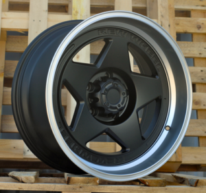 RACINGLINE R18x9 5X127 ET M12 71.5 JT274 Black Polished (MB) For 4X4 (K3) (Polished Lip)