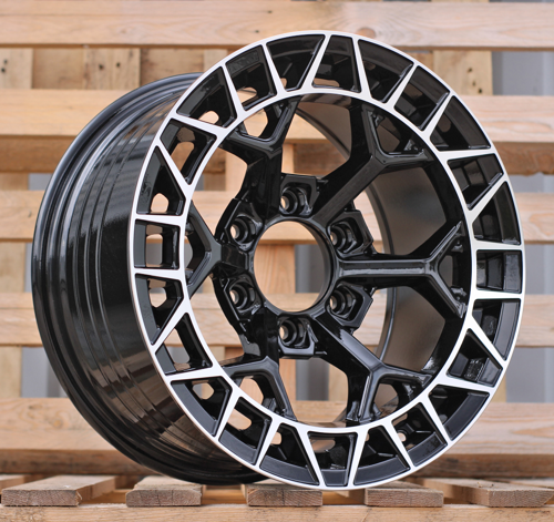RACINGLINE R17x9 6X139.7 ET 0 110.1 FBX229 Black Polished (MB) For 4X4 (K3) (HYBRID FORGED)