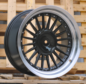 RACINGLINE R17x8 5X120 ET 20 74.1 7307F Graphite+Polished Lip (GRPL) For  (Z5) (ALPINA Style (Front+Rear)