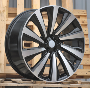 RACINGLINE R24x10 5X120 ET 40 72.6 B1756 (H947D) Black Polished (MB) For LAND (K7) (HYBRID FORGED)