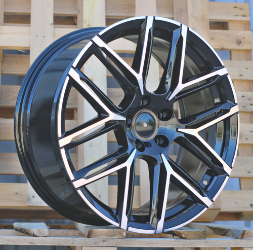 RACINGLINE R18x8 5X112 ET 42 66.5 HF736 (F8734) Black Polished (MB) For AUD (Z5) (HYBRID FORGED)