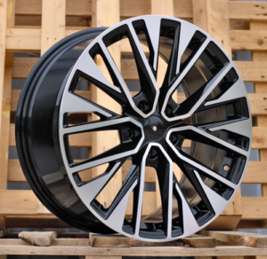 RACINGLINE R18x8 5X112 ET 39 66.5 F733 (F8733) Black Polished (MB) For AUD (Z3) (HYBRID FORGED New Model)