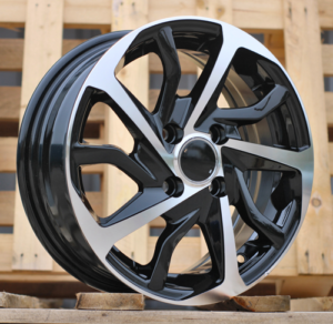 RACINGLINE R14x5.5 4X100 ET 43 54.1 B2477 Black Polished (MB) For TOYOT (Z2)