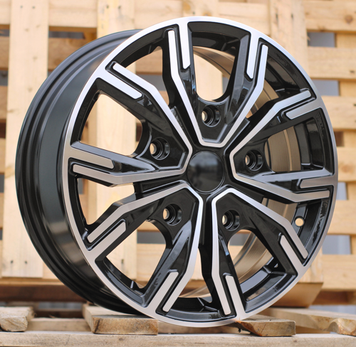 RACINGLINE R16x6.5 5X114.3 ET 45 66.1 6408 Black Polished (MB) For RENAU (Z6) (max 1250kg)