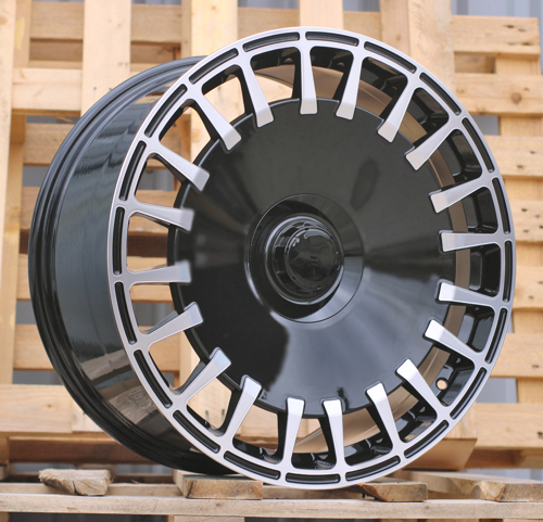 RACINGLINE R20x8.5 5X112 ET 36 66.6 I0343 Black Polished (MB) For MER (Z6) (BRABUS Style Rear+Front)