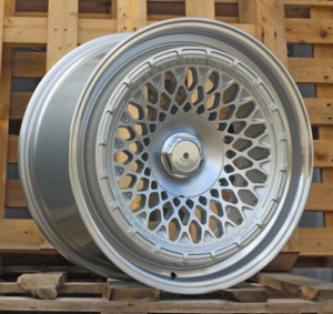 RACINGLINE R18x8.5 10X112/120 ET 30 72.6 1308B Silver Shining+Polished Lip (SSPL) For RACIN (Z4) (ROTIFORM MOTOSPORT Style Rear+Front)