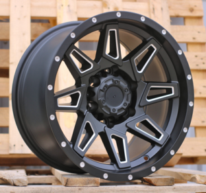 RACINGLINE R16x8.5 6X139.7 ET 0 110.1 JT212 Black Polished (MB) For 4X4 (Z5) (Milling)