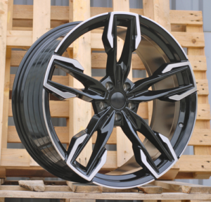 RACINGLINE R21x8.5 5X112 ET 30 66.6 YF5718 Black Polished (MB) For  (P1) (X3) HYBRID FORGED Rear+Front)