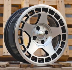 RACINGLINE R15x7 4X100 ET 24 57.1 BK927 Black Polished (MB) For RACIN (L6)
