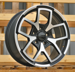 RACINGLINE R18x8 5X127 ET 35 71.5 FBX373 Black Polished Half Matt (MBHM) For JEEP (Z4) (HYBRID FORGED)