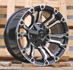 RACINGLINE R16x8 6X139.7 ET 0 110.1 JT133 Black Polished (MB) For 4X4 (Z5)