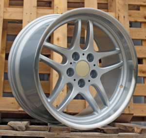RACINGLINE R17x8 5X120 ET 13 74.1 FBX121 (B2055-FF) Silver+Polished Lip (SP) For  (Z3) (HYBRID FORGED Rear+Front)