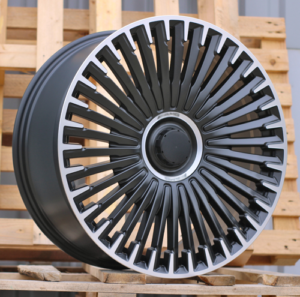 RACINGLINE R21x9.5 5X112 ET 30.1 66.6 H3286F Black Polished Half Matt (MBHM) For MER (Z3) (HYBRID FORGED EQS SUV X296)