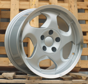 RACINGLINE R17x8 5X120 ET 15 74.1 B2417 Silver+Polished Lip (SP) For  (Z1) (Front Right)