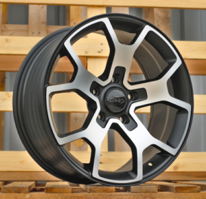 RACINGLINE R18x8 5X127 ET 35 71.5 FBX372 Black Polished Half Matt (MBHM) For JEEP (Z4) (HYBRID FORGED)
