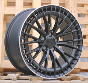 RACINGLINE R19x8.5 5X112 ET 36 66.6 3S1384 (H3399F) Black Matt+Polished Lip (BMPL) For MER (Z3+A) (HYBRID FORGED Rear+Front)
