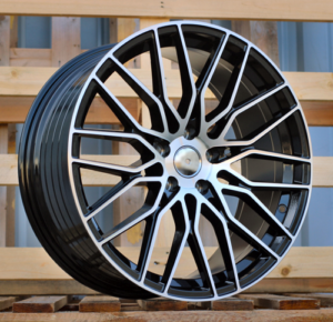 RACINGLINE R19x8.5 5X112 ET 40 66.5 YF0435 Black Polished (MB) For RACIN (K7) (HYBRID FORGED)