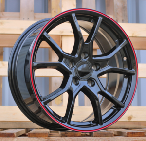 RACINGLINE R17x7.5 5X114.3 ET 45 64.1 B1418 (IN5381) Black+Red Line (BR) For HOND (K8)