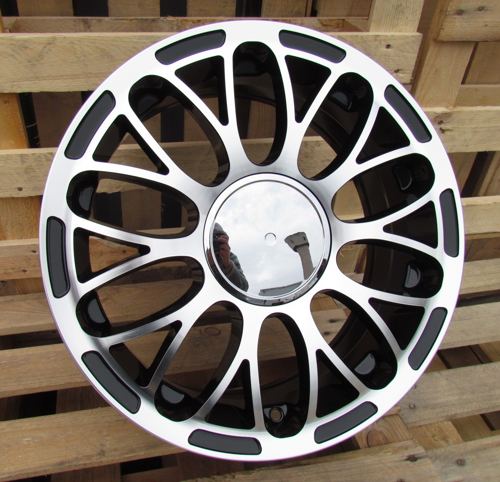 RACINGLINE R15x6 4X98 ET 35 58.1 LU392 Black Polished (MB) For FIAT (P1)