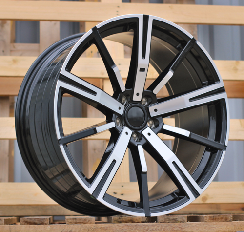 RACINGLINE R20x8.5 5X112 ET 28 66.6 YF1156 Black Polished (MB) For  (Z6) (HYBRID FORGED Rear+Front)