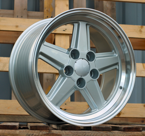 RACINGLINE R17x8 5X112 ET 19 66.6 FD5938 Silver+Polished Lip (SP) For MER (P) (Rear+Front)