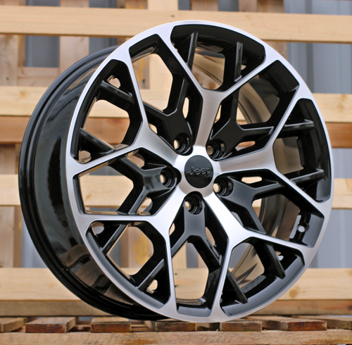 RACINGLINE R20x8.5 5X127 ET 50 71.5 A1458 Black Polished (MB) For JEEP (P)