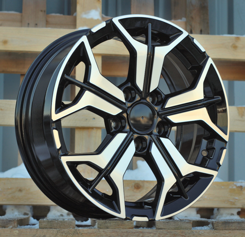 RACINGLINE R16x6.5 5X114.3 ET 40 67.1 B5846 Black Polished (MB) For KIA (Z7)