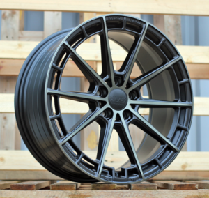 HAXER R19x8.5 5X112 ET 40 66.5 HX019F (F9793) Black Half Matt Double Tinted Face (BLHMDTF) For HAXER (P2) (HYBRID FORGED New Design)
