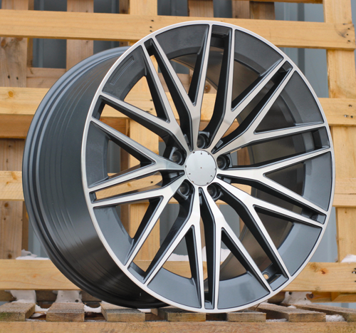 RACINGLINE R22x11.5 5X112 ET 53 66.6 FBX387 Grey Polished (MG) For MER (Z5) (HYBRID FORGED Rear+Front)