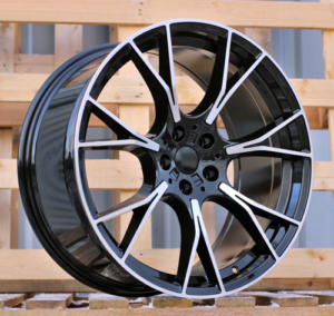 RACINGLINE R19x8.5 5X112 ET 26 66.6 B1617 (IND7046) Black Polished (MB) For  (K7+K8) (Rear+Front)