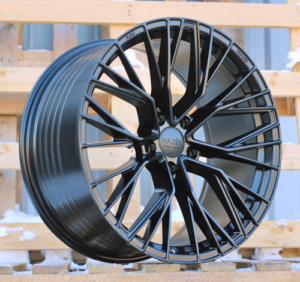 HAXER R20x10 5X112 ET 40 66.6 HX024F (F829) Black Half Matt (BLHM) For HAXER (P2) (HYBRID FORGED New Model Rear+Front)