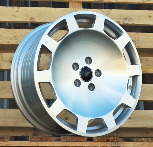 RACINGLINE R18x8 5X112 ET 40 57.1 IN3613F Machined Silver (MS) For AUD (M) (HYBRID FORGED)