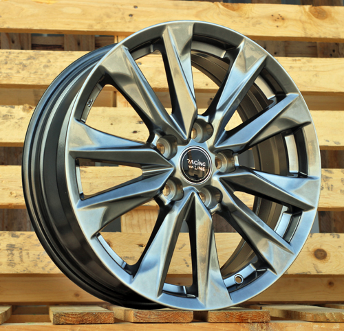 RACINGLINE R17x6.5 5X114.3 ET 35 60.1 H3341F Hyper Black (HB) For TOYOT (M) (HYBRID FORGED)