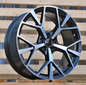 RACINGLINE R20x8.5 5X112 ET 38 66.5 3S1385 Black Polished (MB) For AUD (K4) (HYBRID FORGED New Q3)