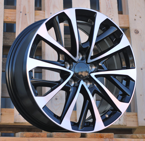 RACINGLINE R17x7.5 5X114.3 ET 40 60.1 H3320F Black Polished (MB) For LEX (M) (HYBRID FORGED)