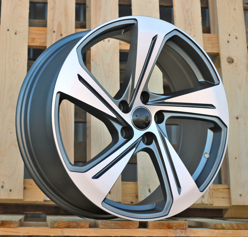 RACINGLINE R18x8 5X112 ET 35 66.5 YS1270 (FBX340) Grey Polished Matt (MGM) For AUD (K3) (HYBRID FORGED)