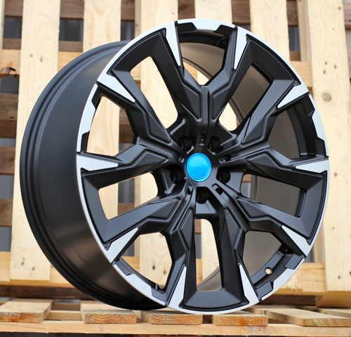 RACINGLINE R20x8.5 5X112 ET 28 66.6 3S1349 Black Polished Half Matt (MBHM) For  (M) (HYBRID FORGED New 5 Series VIII / i5 (G60/G61/G68) Rear+Front)