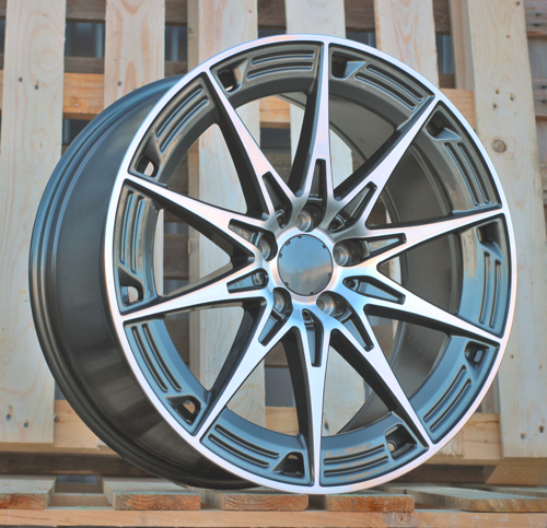 RACINGLINE R19x8.5 5X112 ET 36 66.6 H3500F Grey Polished (MG) For MER (K3) (HYBRID FORGED Rear+Front NEW Model)