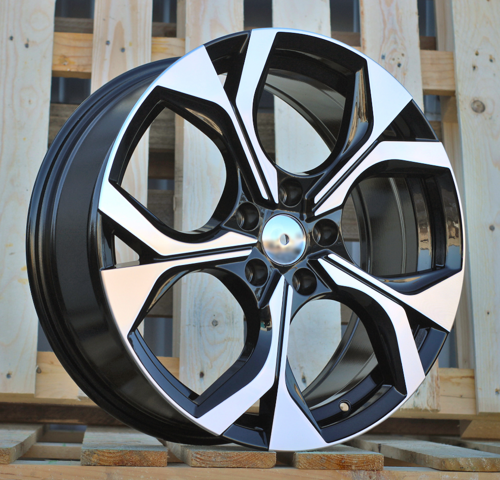 RACINGLINE R18x7.5 5X112 ET 40 57.1 Y1303 Black Polished (MB) For SKODA (M) (HYBRID FORGED)