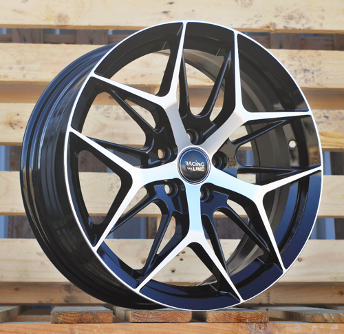 RACINGLINE R17x7 5X112 ET 40 57.1 FBX114 Black Polished (MB) For RACIN