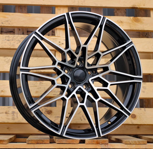 RACINGLINE R18x8 5X120 ET 35 72.6 I0293 (8375F) Black Polished (MB) For  (Z5) (Rear+Front)
