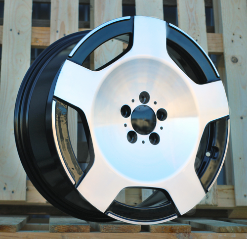 RACINGLINE R19x8 5X112 ET 52 66.6 IN3518F Black Polished (MB) For MER (Z5+M) (HYBRID FORGED V-Class/Vito (max 1075kg)