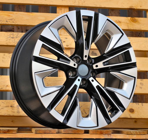 RACINGLINE R20x8.5 5X112 ET 28 66.5 H3521F Black Polished (MB) For  (M+Z5) (HYBRID FORGED  5/ I5 Rear+Front)