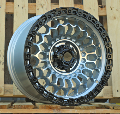 RACINGLINE R17x8.5 5X127 ET M12 71.5 FBX357 Machined Silver+Black (MSB) For 4X4 (M) (HYBRID FORGED)